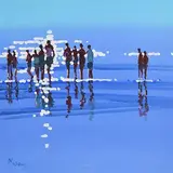 John Morris, In the Shallows, oil on board