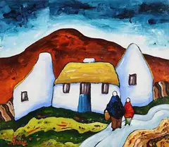 Annie Robinson, Returning Home, acrylic on canvas