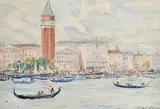 Venice by Fergus O'Ryan, oil on board, sold Jun 2022