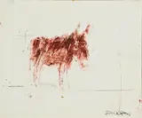 Basil Blackshaw, Donkey, oil on board