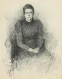 Lily Yeats by John Butler Yeats, 1891, pencil drawing, sold Apr 2022
