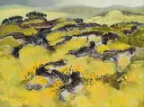Arthur Armstrong, Scrubland, oil on board