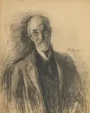Self Portrait by John Butler Yeats, 1920, pencil drawing, sold Apr 2022