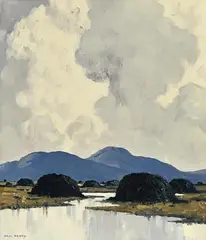 Paul Henry, An Irish Bog, 1939, oil on canvas board