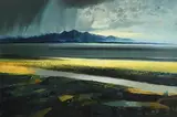 Daniel O'Neill, Landscape, Kerry, oil on canvas