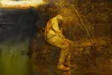 Hughie O'Donoghue, Prodigal Son, oil on linen canvas incorporating transparent photographic component