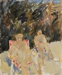 Waiting for the Pigeons to Come Home by Basil Blackshaw, 1996, oil on canvas, offered Apr 2022