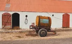 John Doherty, Trailer with Accessories, Dingle, Co. Kerry, 1985, acrylic on canvas