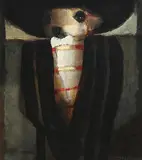 Puss by John Shinnors, oil on canvas, sold Apr 2022