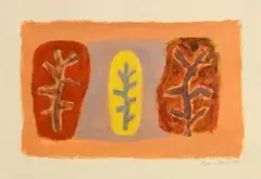 Breon O'Casey, Organic Forms, 2002, acrylic on paper