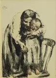 William Conor, The Heart's Blessing, wax crayon on paper