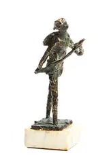 Cuchulainn by Edward Delaney, unique bronze on a marble base, offered Apr 2022