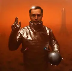 Conor Walton, Portrait of Elon Musk, 2019, oil on canvas