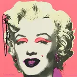 Andy Warhol American, Marilyn (Castelli Graphics Invitation), 1981, offset lithograph in colours on card with text printed on the reverse