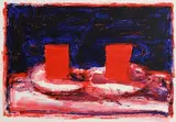 Neil Shawcross, Two Mugs, 1999, acrylic on paper
