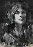 Noel Murphy, The Girl Who Rejected the Poet, oil on board