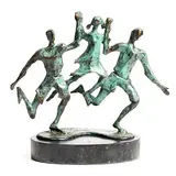 Children of the Millennium by John Behan, bronze on a limestone base, sold Apr 2022