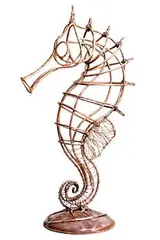 Helen Walsh, Seahorse, unique copper and bronze