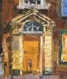 Aidan Bradley, Georgian Dublin, oil on canvas laid on board