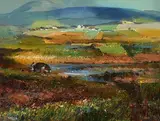 Kenneth Webb, Blanket Bog, Autumn, oil on canvas