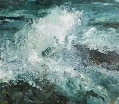 Donald Teskey, Surge, 2020, oil on canvas