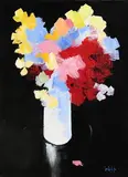Kenneth Webb, Sweet Pea, oil on canvas