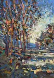 Road to Mandagout, South of France by Arthur K. Maderson, oil on board, sold Mar 2022