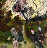 Gill Watkiss British, The Broken Bird, oil on canvas