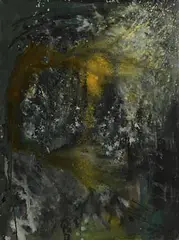 Nova by Gerald Davis, 1985, oil on canvas, sold Mar 2022