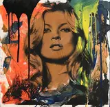 Thierry Guetta, Cover Girl, 2015, mixed media on card