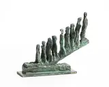 The Emigrants by John Behan, bronze, sold Mar 2022