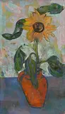 Stella Steyn, Sunflower, oil on canvas