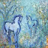Declan O'Connor, Tír na nÓg, acrylic on canvas
