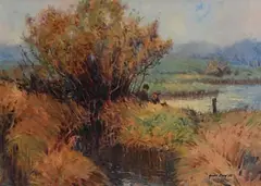 James English, Morning Haze, oil on board
