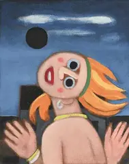 Jack Donovan, Broken Heart I, oil on board
