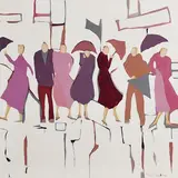 Mary Pickering, Rainy Day, oil on canvas