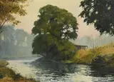 James English, Mist on the Annamoe, Co. Wicklow