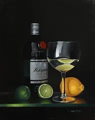 Peter Kotka, Gin and Lime!, oil on board