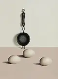 Liam Belton, Old Tea Strainer with Eggs