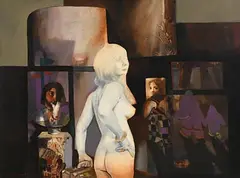 John Shinnors, Lot's Wife, 1980, oil on canvas board