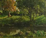 Autumn, Glen Dun, County Antrim by James Humbert Craig, oil on canvas, sold Jan 2022