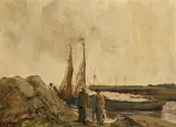 Ardglass - Morning Catch by James Humbert Craig, oil on board, offered Jan 2022