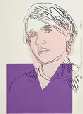 Andy Warhol American, Self Portrait 156A, 1978, Silkscreen (printers untrimmed proof) in colours from the edition of 300 unnumbered copies on wallpaper