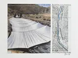 Christo, Over the River Project for the Arkansas River State, offset lithograph