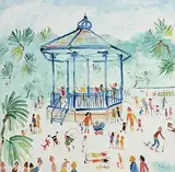 Simeon Stafford, Band Stand, oil on canvas