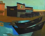 Arthur Armstrong, Spanish Harbour, oil on canvas