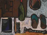 Patrick Pye, Still Life with Slippers (c.1950s)