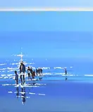 Light and Reflections by John Morris, oil on board, sold Jan 2022