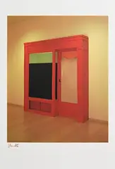 Store Front by Christo, 1964, offset lithograph in colours on wove paper, sold Jan 2022