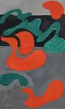Gerard Dillon, Abstract Shapes, mixed media on paper